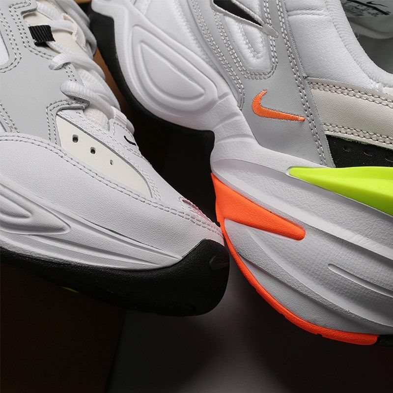 nike耐克m2ktekno白橙黄橙黄复古运动缓震跑步跑步鞋