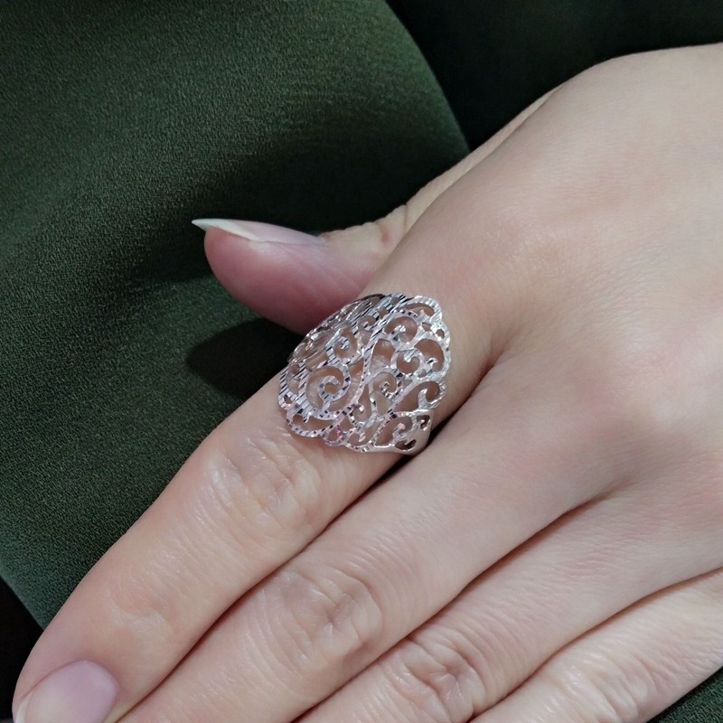 白金铂金大款镂空护指pt950戒指指环手饰