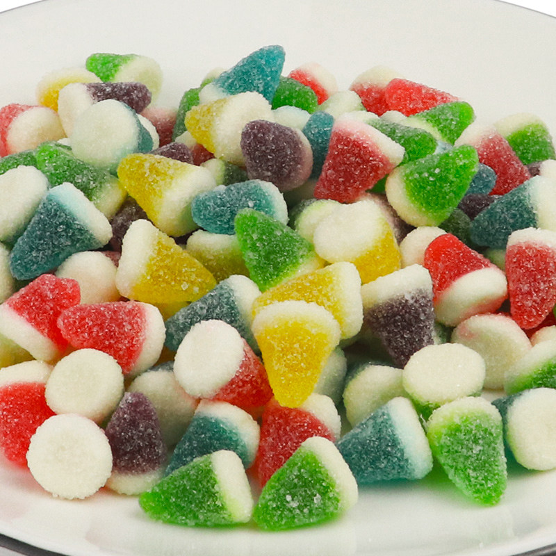 糖果开甜混合合水果味软糖多口口味儿时经典糖果