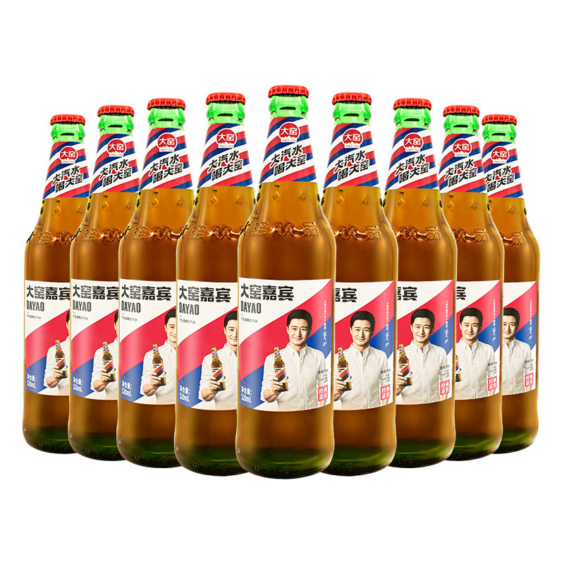 内蒙古大窑嘉宾饮料橙汁荔枝汽水520ml12整箱官方旗舰店果味