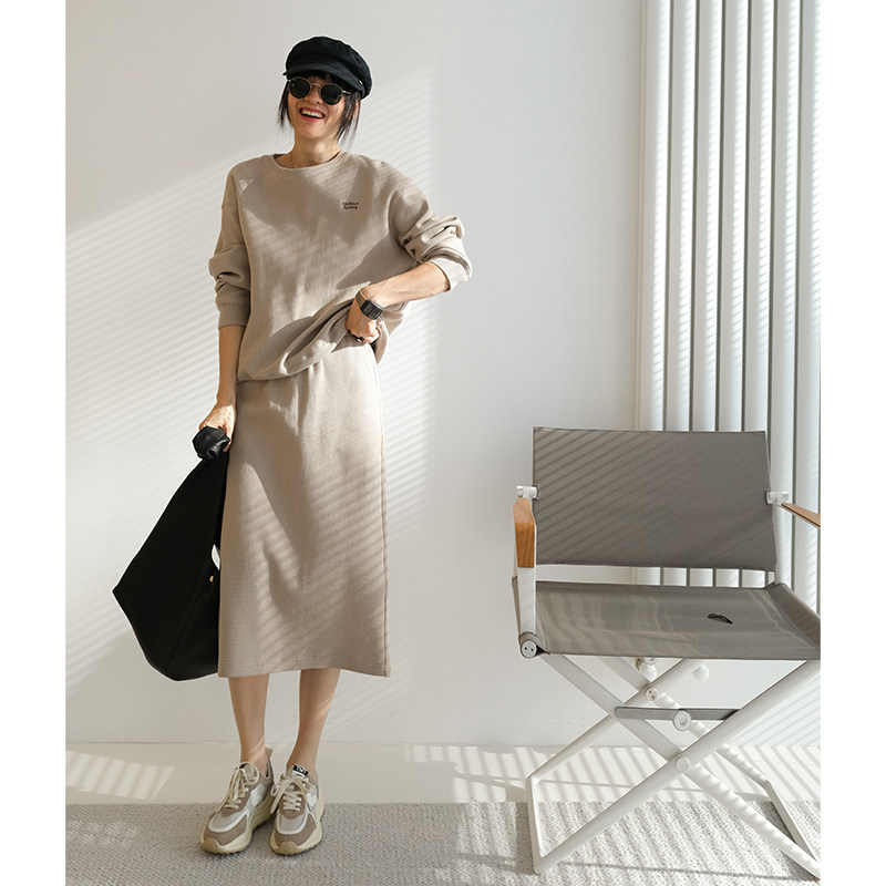 轻城半身百搭高显新显裙女苏小糖松紧日系华夫格半身裙