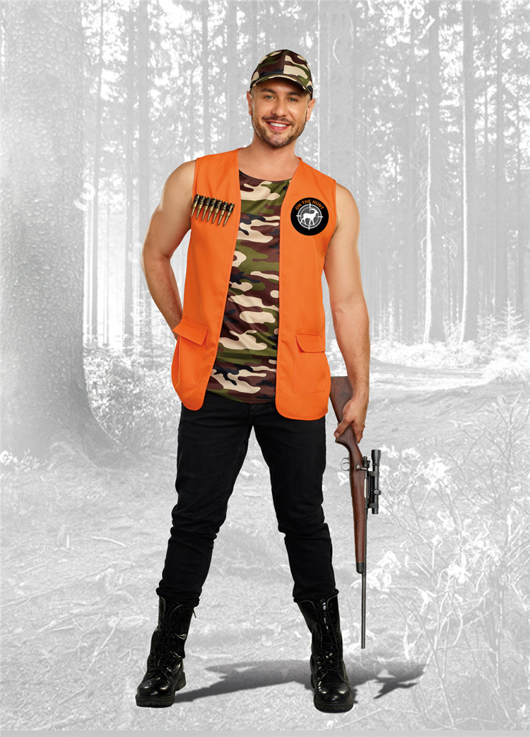 美国dreamgirl万圣节角色扮演舞台猎人表演狩猎背心民族服装