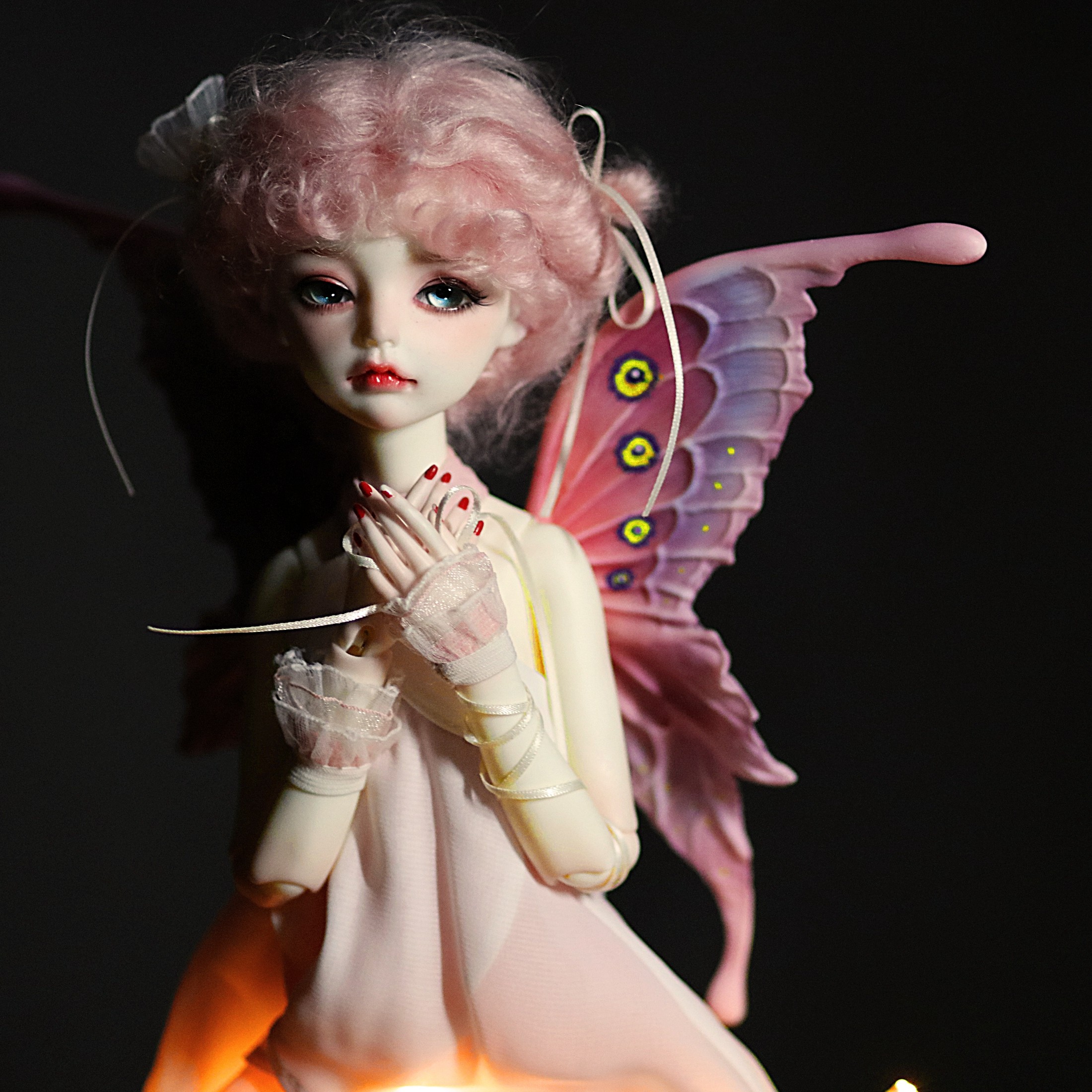 包邮蝴蝶女娃4分特体罗里bjd克罗人形幽谷bjd娃娃