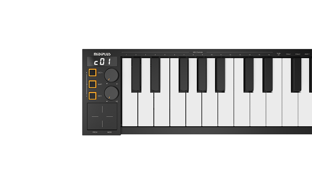 贾逸可midiplusvboardv49折叠midi键盘控制器便携编曲midi键盘