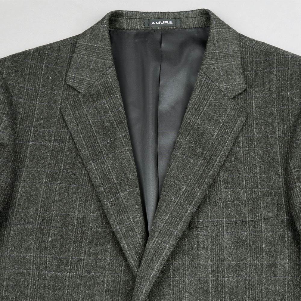 amurs爱缪斯纯羊绒西服意大利进口cerruti1881品牌面料男装外套