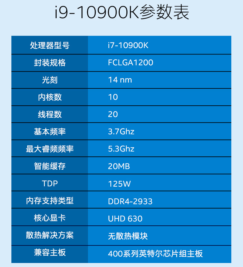 i910900k10900kf盒装微星华硕技嘉z490cpu主板cpu主板