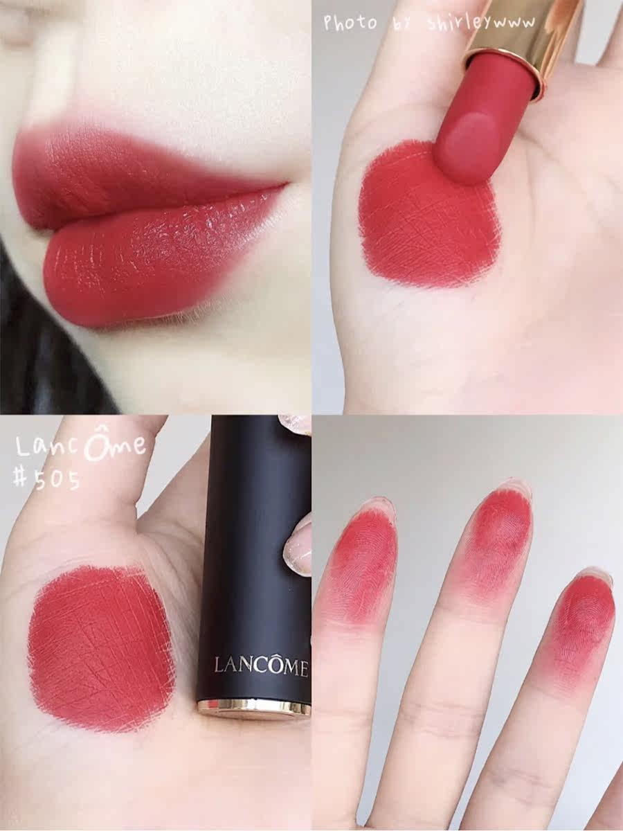 心话法国兰蔻菁纯丝绒唇膏口红哑光196274宝石唇膏