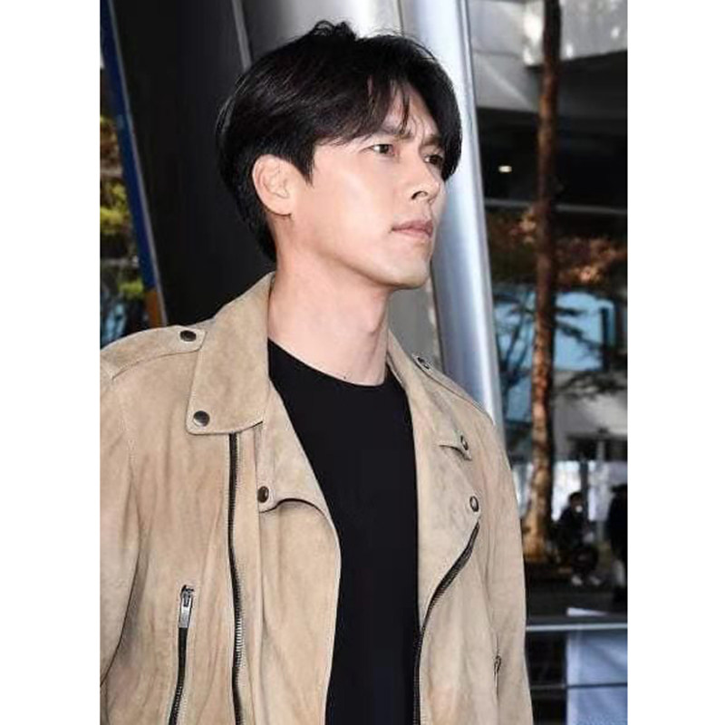 玄彬同款韩国进口麂皮机车外套修身皮衣潮流皮衣