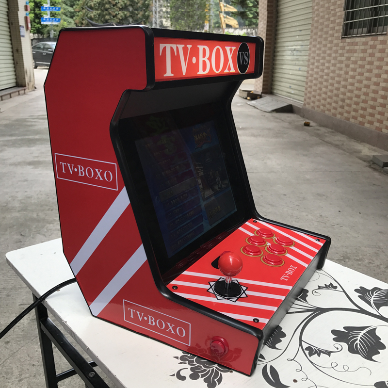 12寸迷你家用桌面街机框体机游戏机带屏幕摇杆控台游艺机