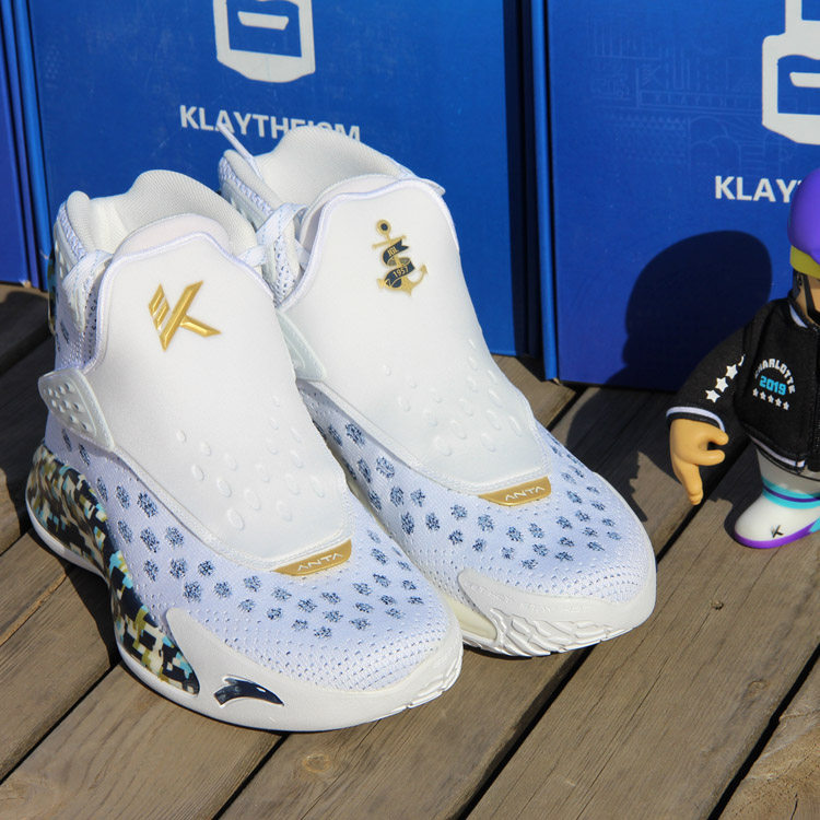 安踏正品kt5篮球球鞋男鞋签名汤普森五代代战篮球鞋