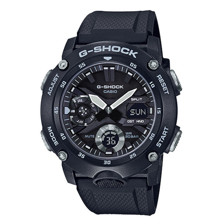专柜正品卡西欧casio g shock防水黑色石英时尚手表男 ga2000s-1a