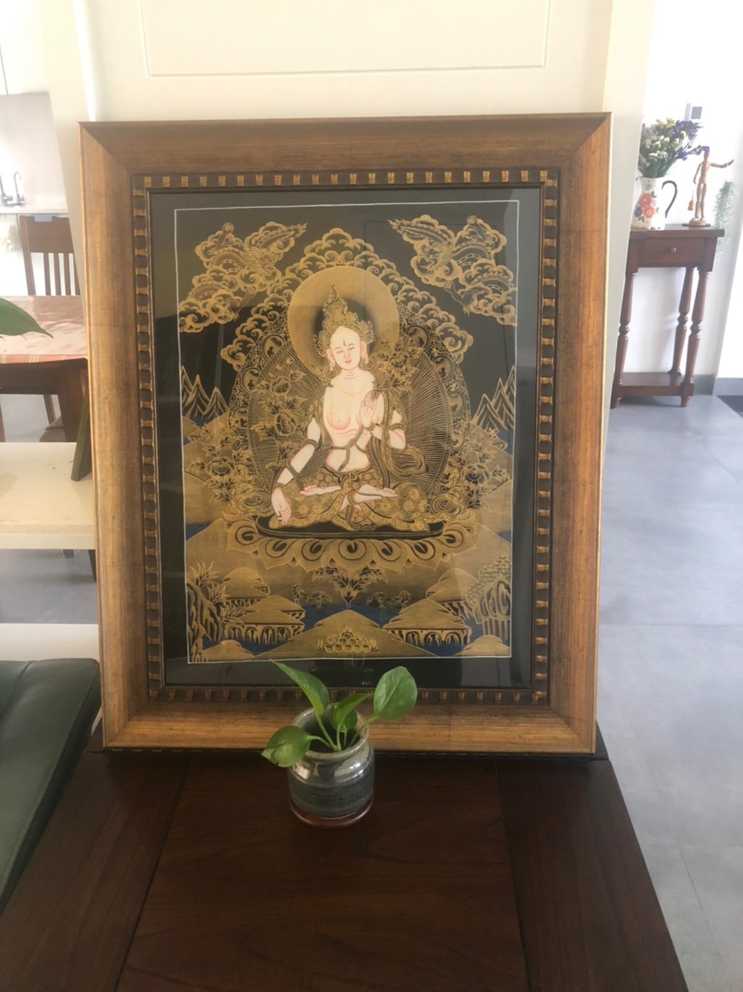 唐卡装裱画框定制西藏佛像手工框架尼泊尔民族相框