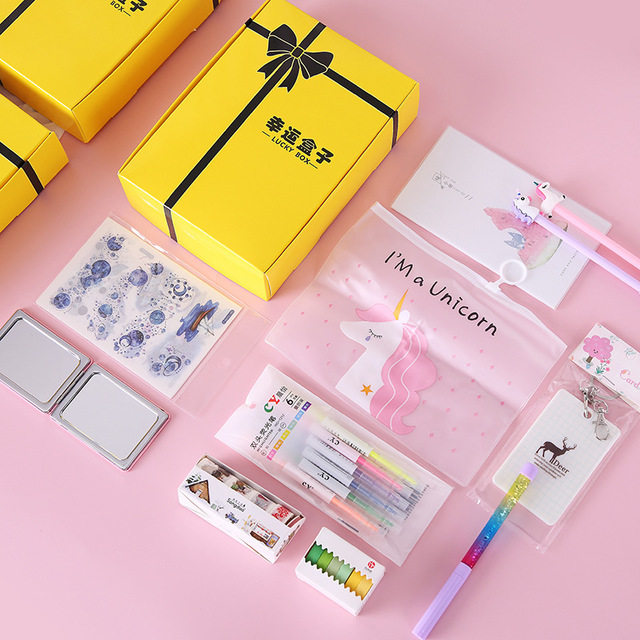 盲盒十元以下国产运费迷你可爱文具抖音同款文具套装