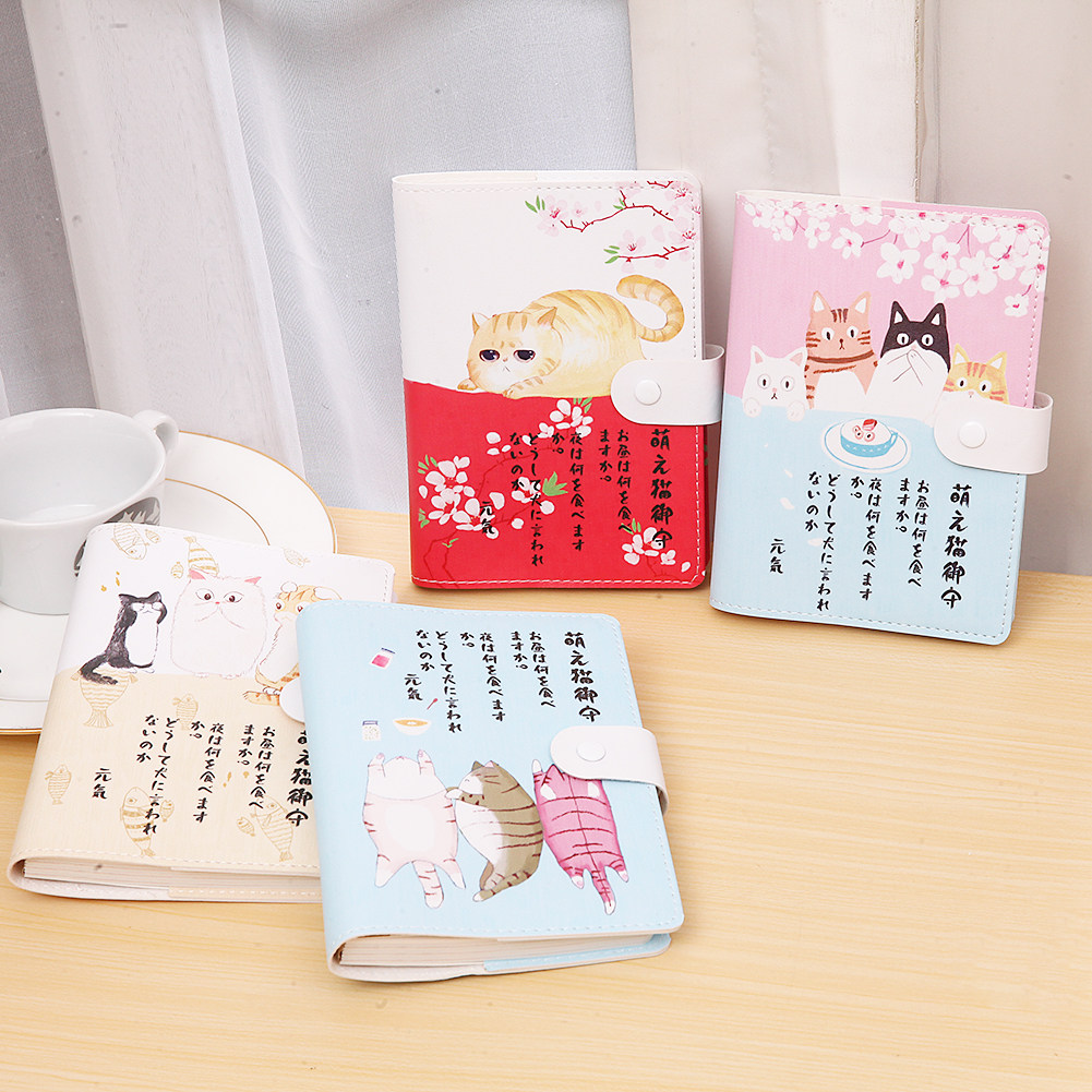 韩国小清新创意彩页笔记本子 插画手帐可爱手绘日记本手账本文具