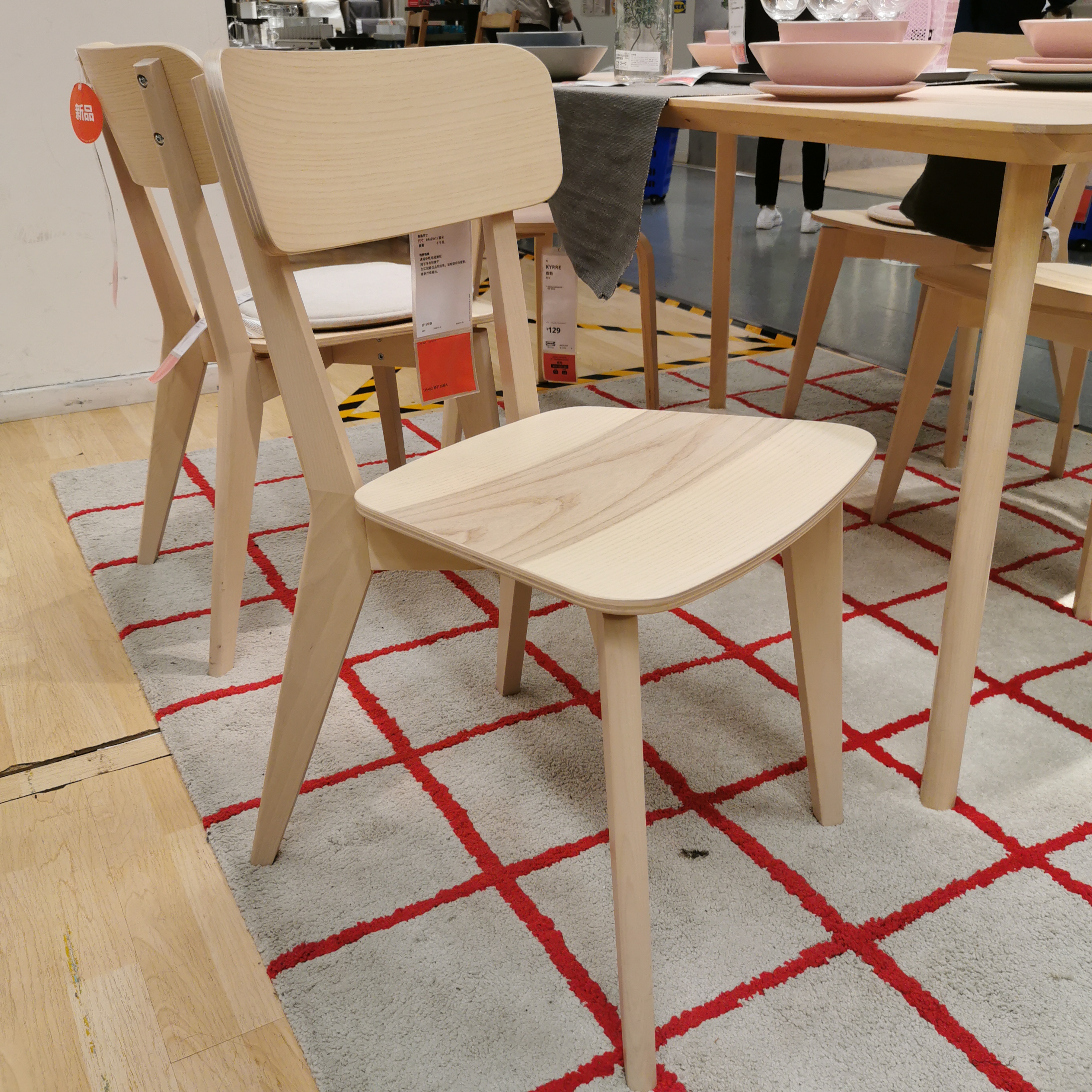 椅子宜家国内代购利萨餐椅工作办公椅餐厅背椅餐椅