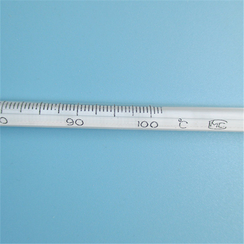 玻璃棒式水银温度计0100长度35cm精度温度表测温仪测温仪