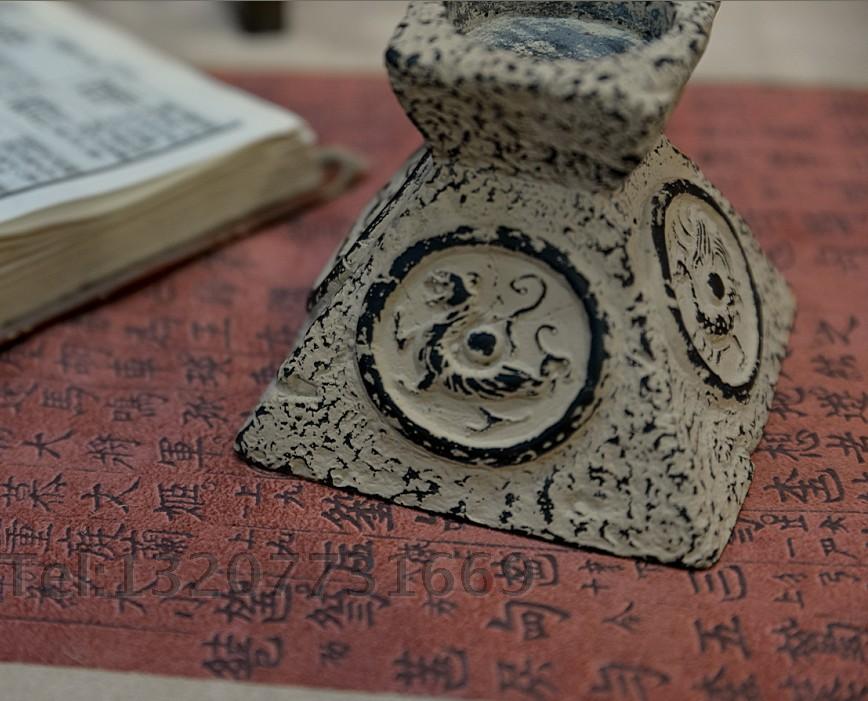中式仿古中国国风做旧工艺摆件家居家居装饰装饰品烛台