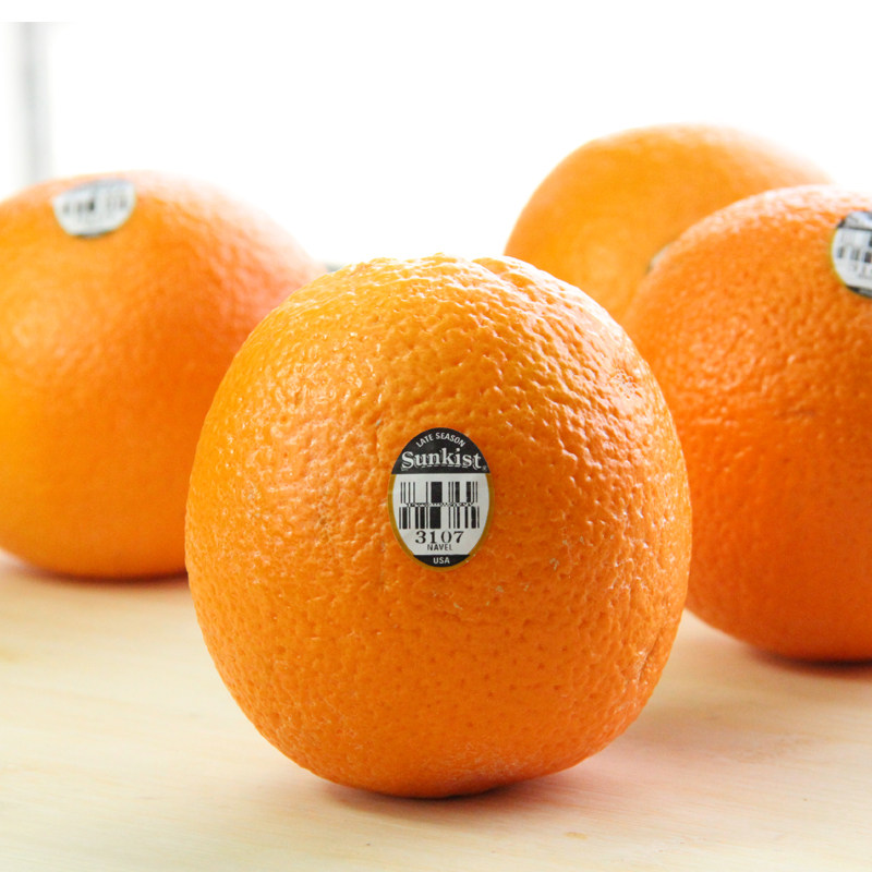 美国新奇士3107黑标脐橙2斤新鲜进口水果sunkist橙子当季橙