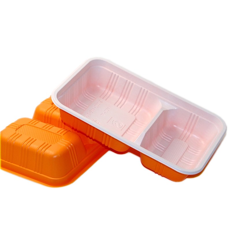 快餐盒一次性餐盒两格外卖打包盒带盖长方形盖浇饭盒便当盒1000套