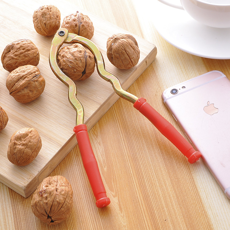 金属坚果碎裂器小核桃夹胡桃夹子剥核桃工具多功能优质山核桃夹子
