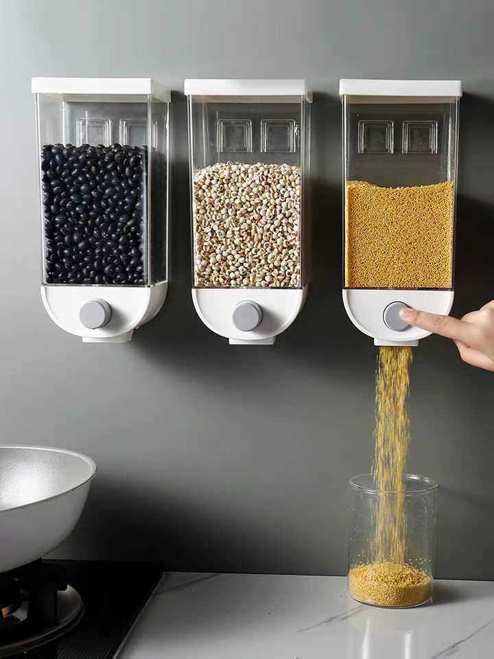 麦片机谷物分配器分装按压密封小号厨房五谷杂粮分隔密封罐