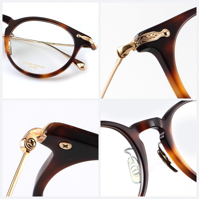oliverpeoples奥利弗眼镜镜框复古圆形日制手工板材眼镜架