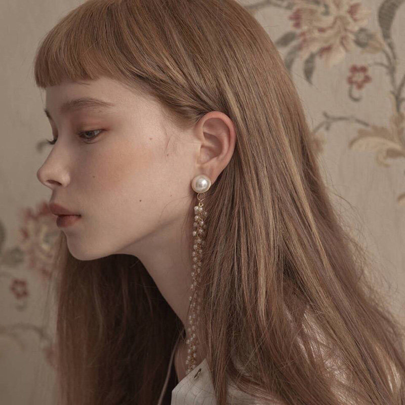 假发空气刘海长直浅棕亚麻麻色长发自然蓬松日常整顶假发