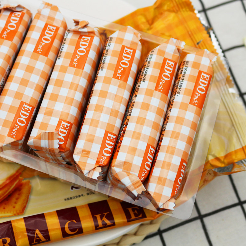 240g香港品牌edopack柠檬芝士榴莲风味夹心饼干点心休闲零食