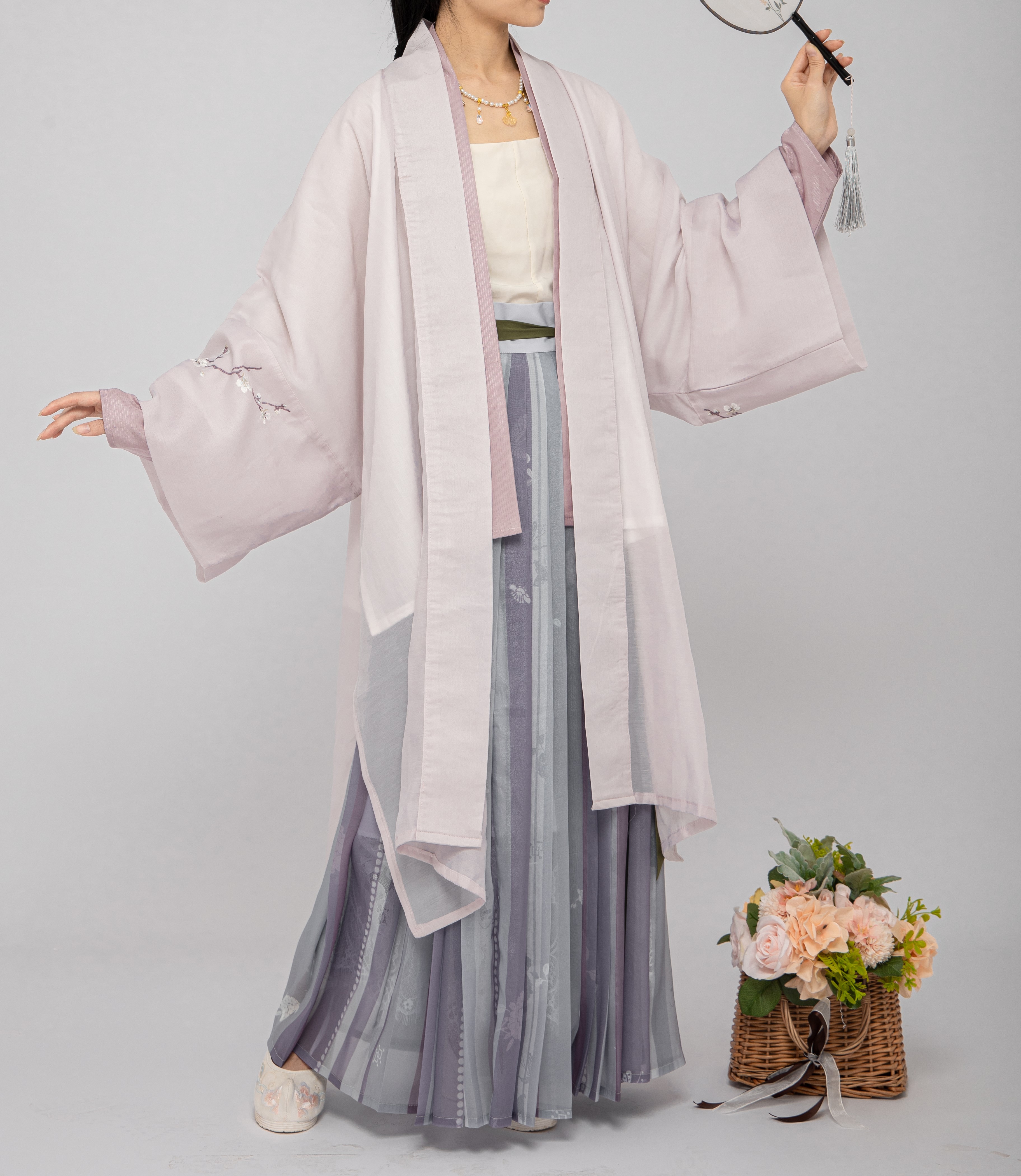 现货华庭汉服宋制铁拐墓百迭飞机袖仿黄升墓宋抹汉服