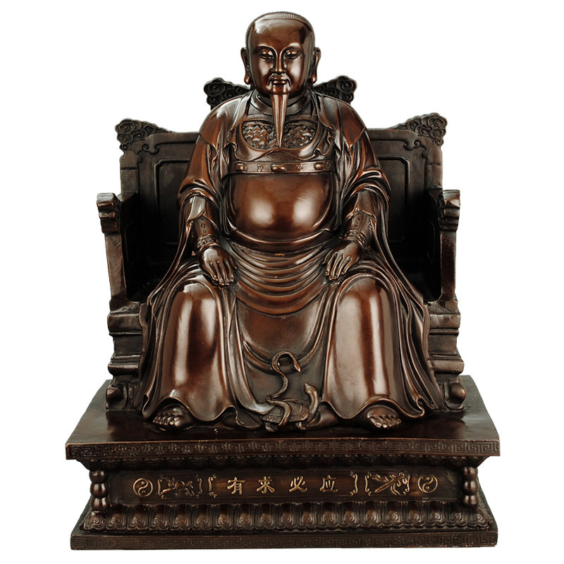 真武大帝纯铜祖师爷摆件定制60神像