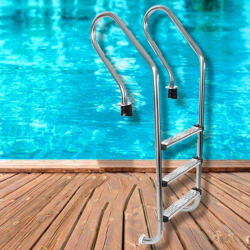 游泳池设备泳池扶梯下水楼梯不锈钢加厚扶手爬梯泳池设备