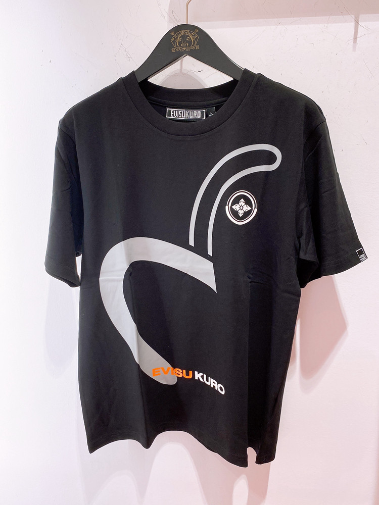 evisu福神2021夏款阴阳大海海鸥印花男女宽松运动t恤