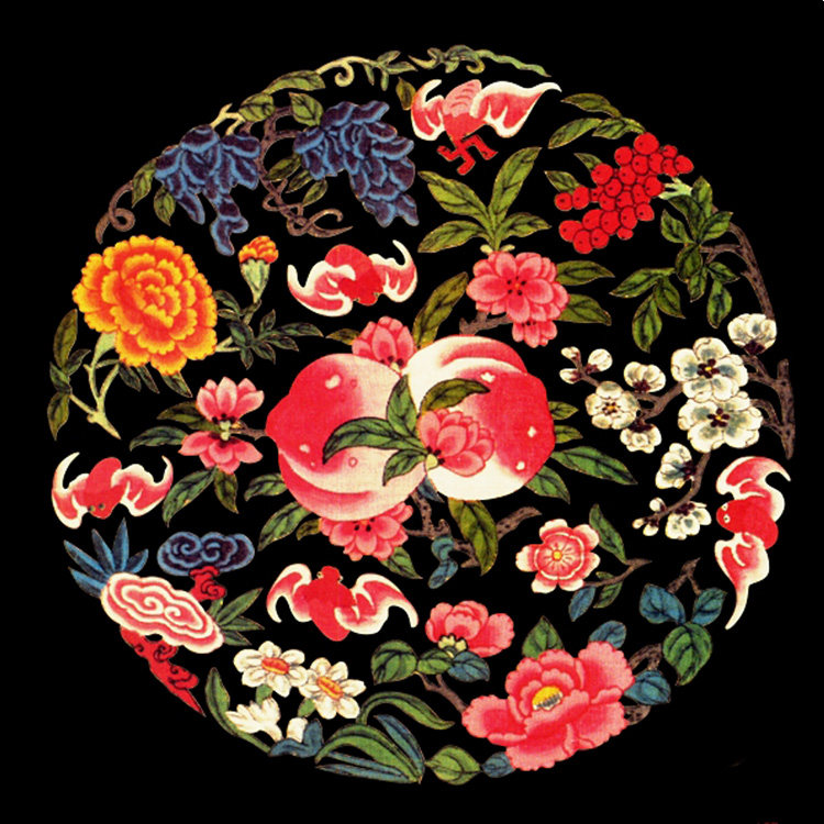 苏绣diy套件初学入门故宫圆形团花图案刺绣苏绣