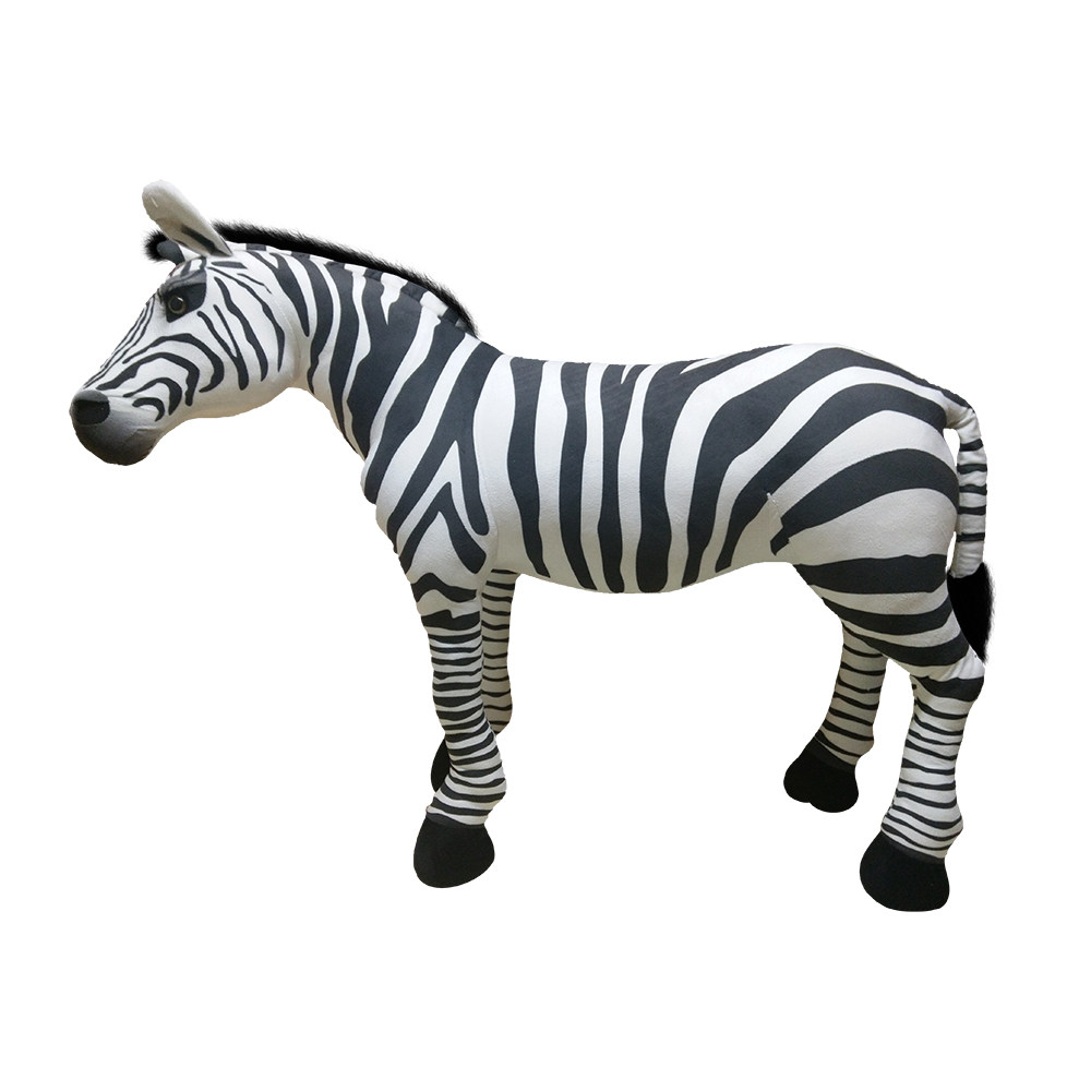 仿真野生动物大型斑马玩偶创意创意居居家设计装饰仿真