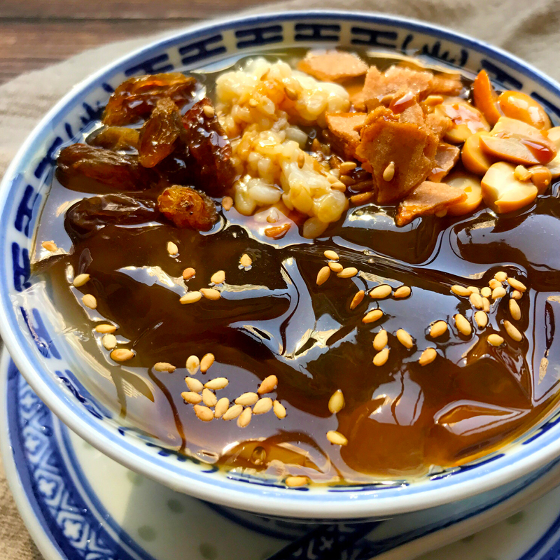 阿依郎原味冰粉粉40g*8袋四川美味糍粑冰粉原料水果刨冰配料自制