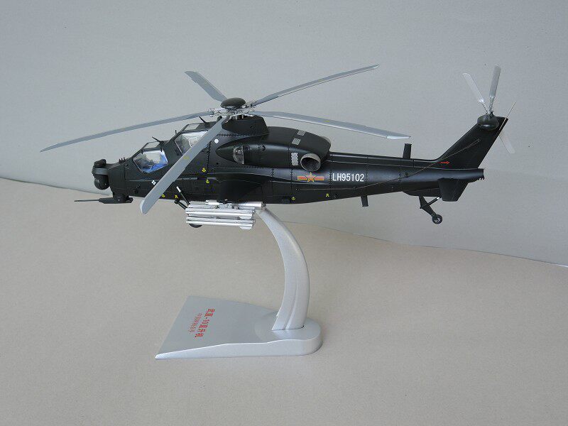 武直10飞机模型仿真合金1:32武装直升飞机大型航模模型摆件纪念品