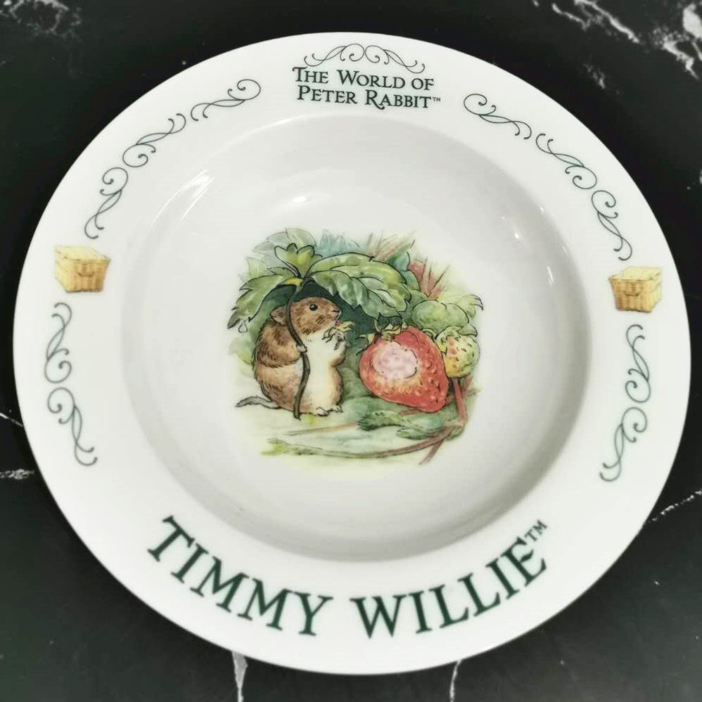 出口骨质peterrabbit彼得兔骨瓷餐具9寸汤盘意面盘盘