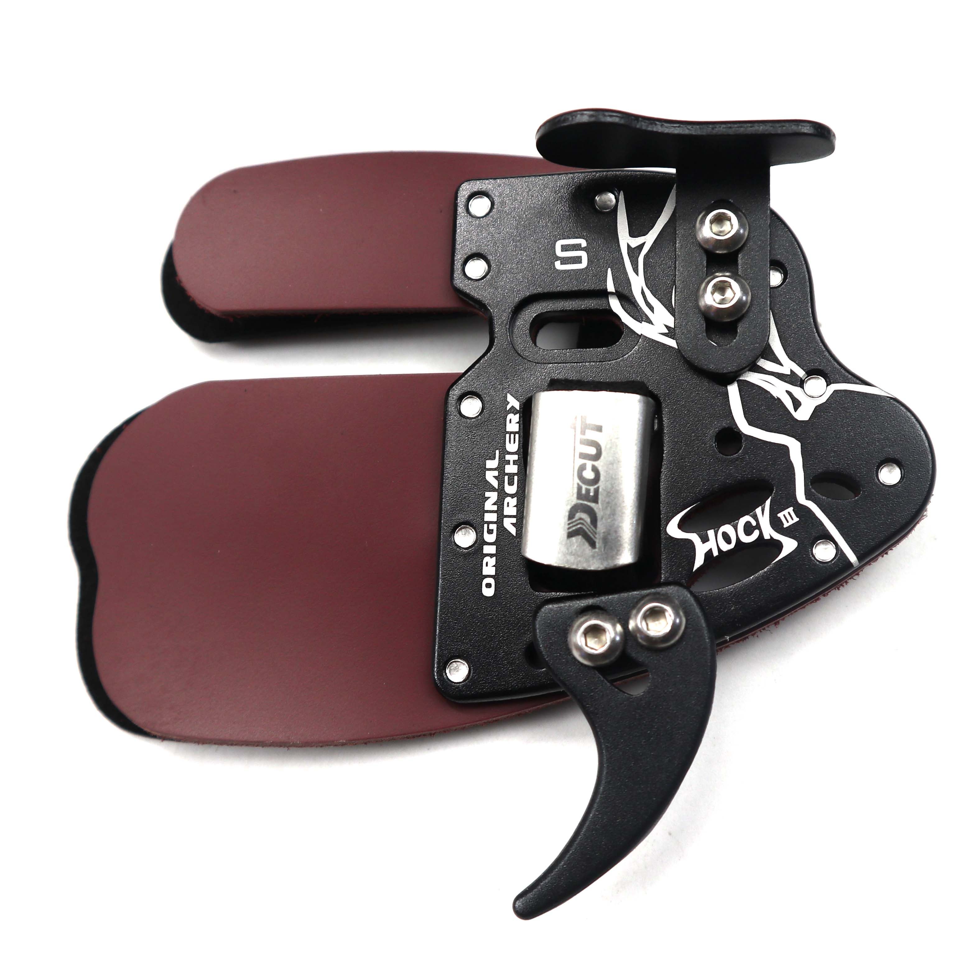 新款迪酷酷特deuct射箭护指hock3牛皮托腮护手飞镖