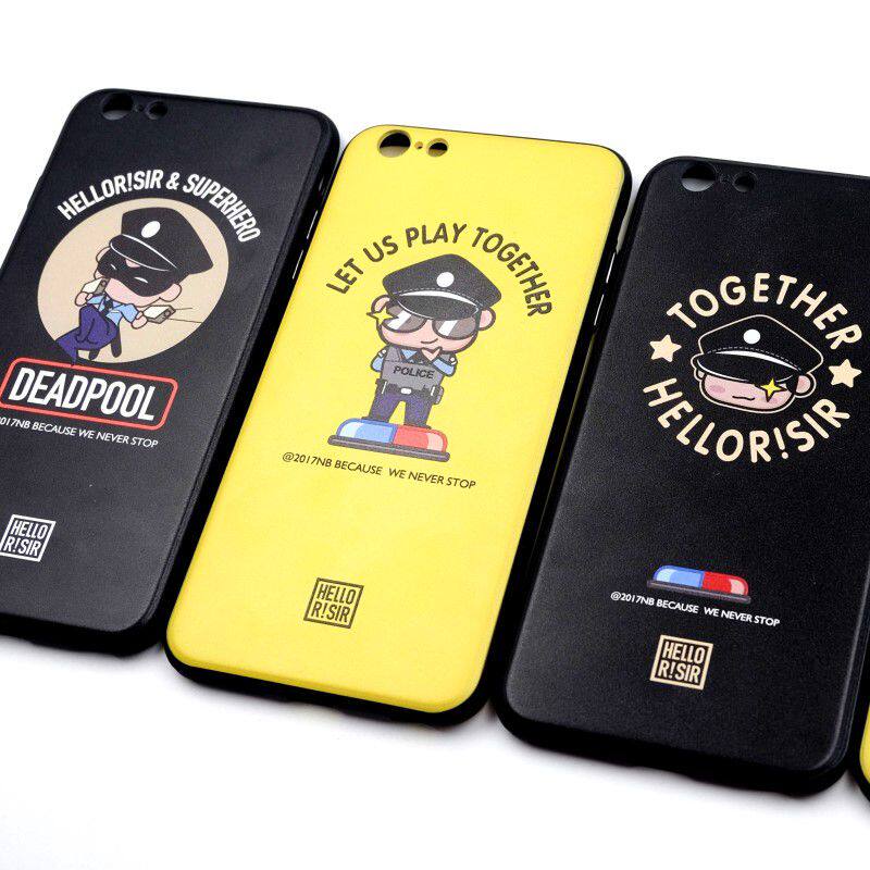 警察sirhello定制创意款手环保软边全包华为动漫3c周边