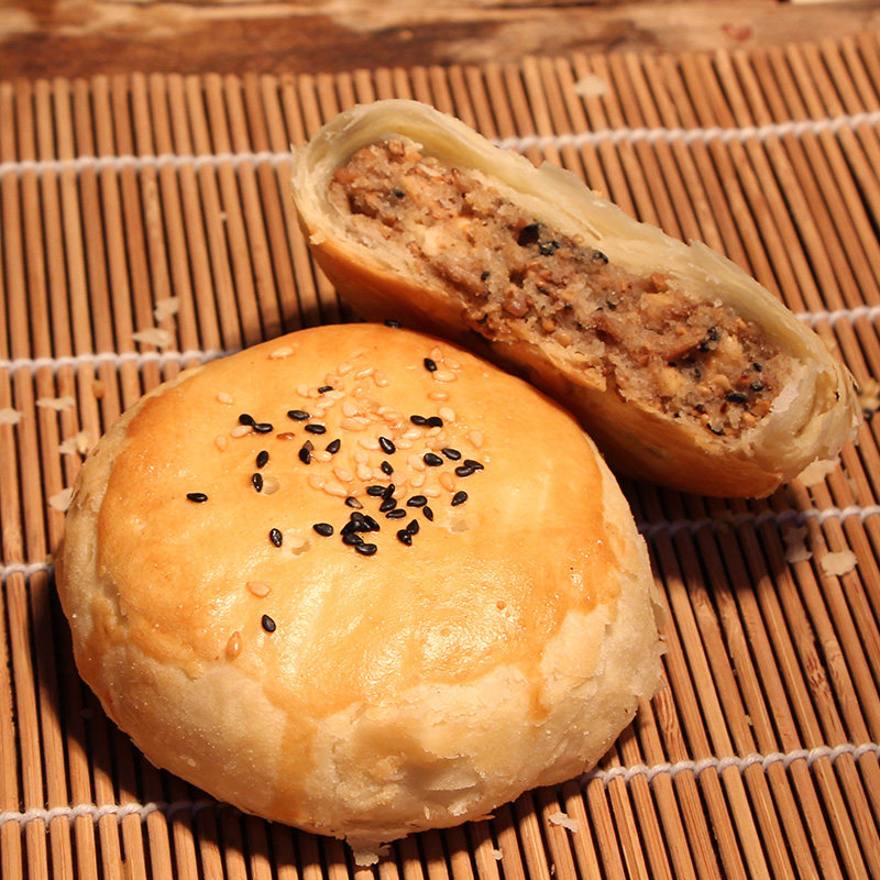 安徽传统老式酥皮香油月饼五仁芝麻苏式宿州月饼
