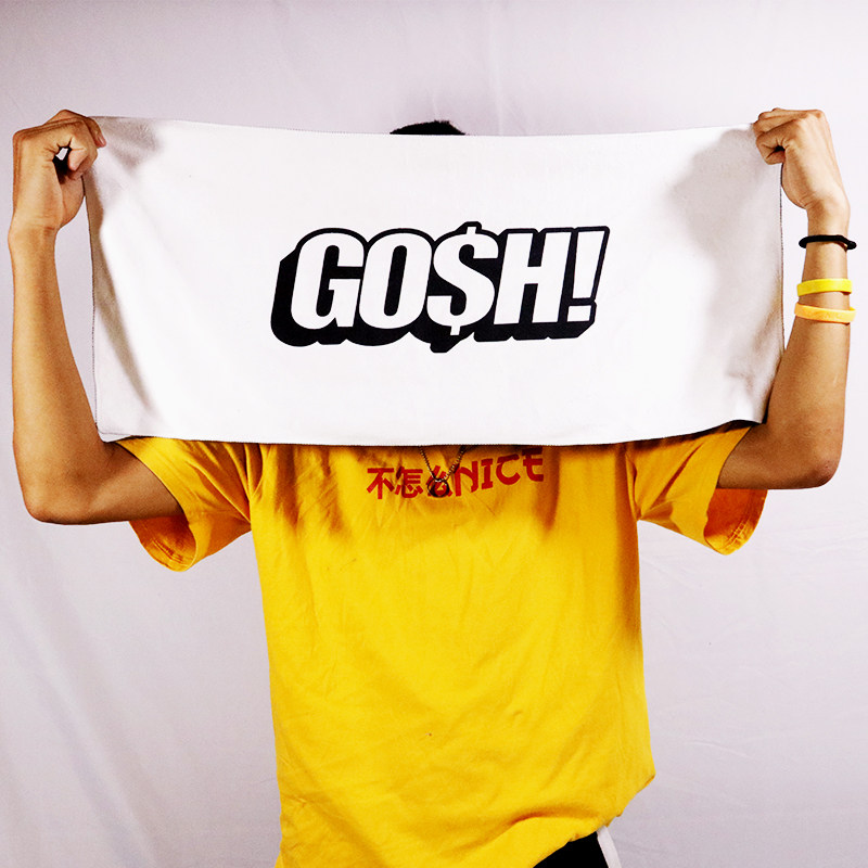 gosh毛巾嘻哈hiphop说唱潮牌gai厂牌王齐铭头巾毛巾