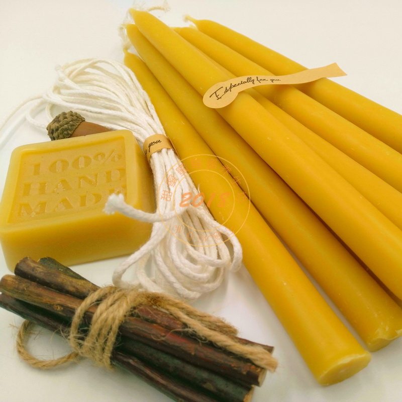古法天然蜂蜡杆蜡烛纯手工欧式华德福教堂瑜伽酒店会所塔罗魔法