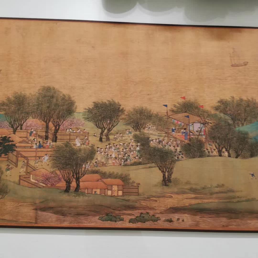 仇英清明上河图古代古代人人物工笔水彩国画真迹书画国画