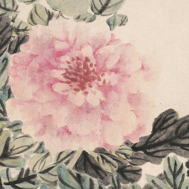 赵之谦牡丹复古字画花卉写意国画高清仿真复制国画