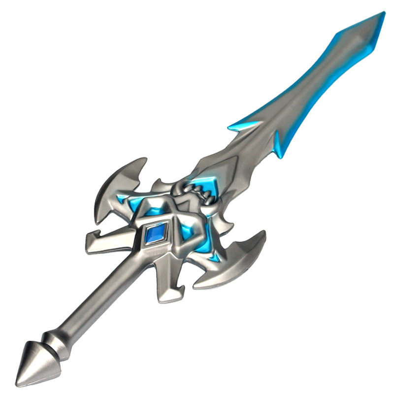 王者周边亚瑟死亡骑士塑料武器盾道具室内摆件装饰儿童玩具拨刀剑