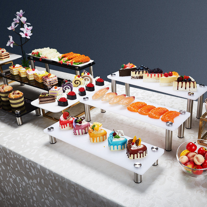酒店亚克力自助餐三层点心寿司展示宴会冷餐餐会酒店餐具