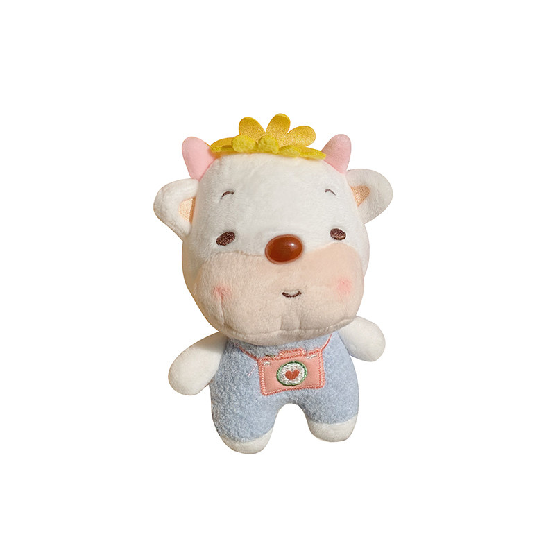 小牛宝宝公仔书包挂件情侣毛绒玩偶背包挂饰包包配饰七夕生日礼物