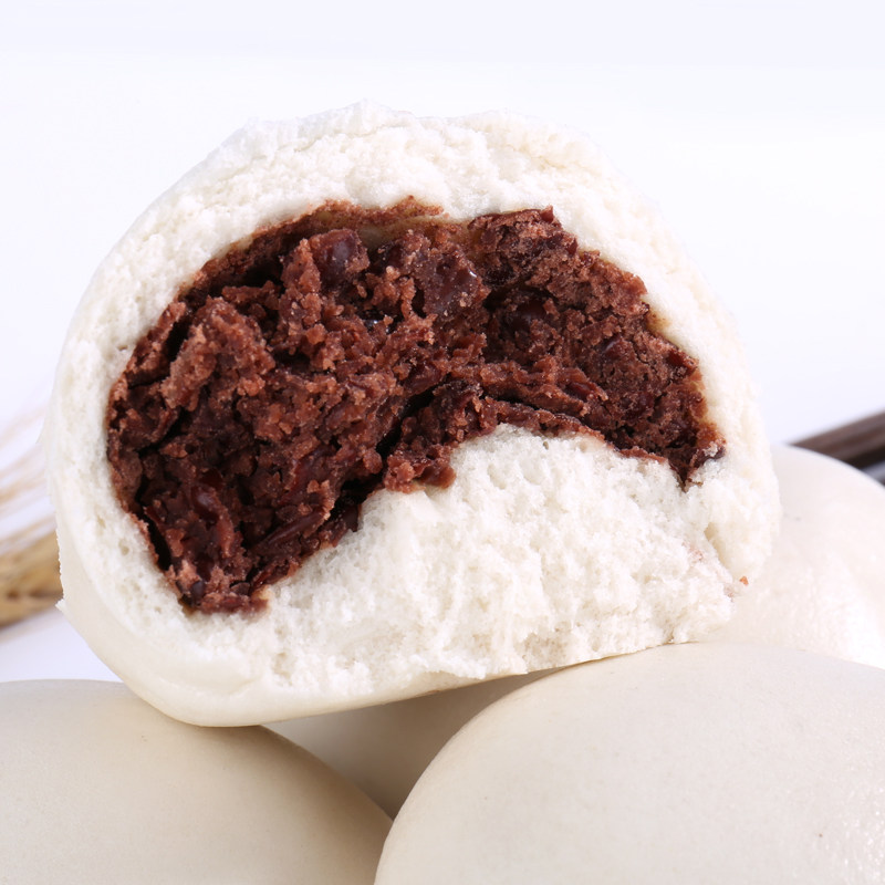 馒头红小豆豆包山东特产包子农家老面手工面食包点