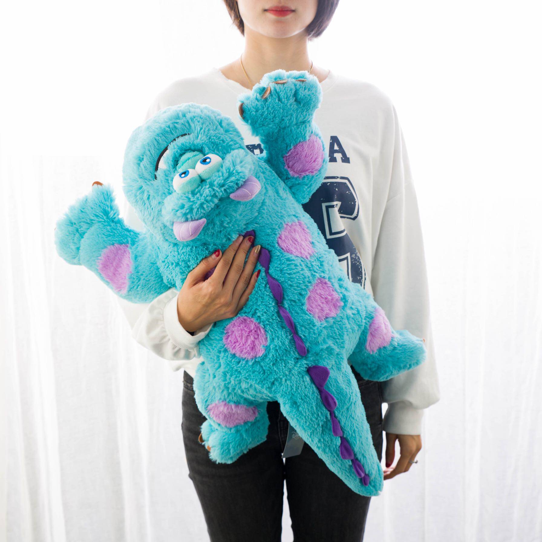 日本利文公仔玩具玩偶毛绒趴趴唐老鸭苏利文毛怪动漫毛绒