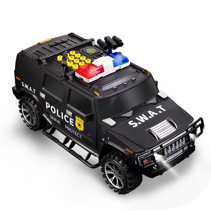 自动存钱运钞车卷钱密码仿真指纹解锁男孩玩具储蓄罐